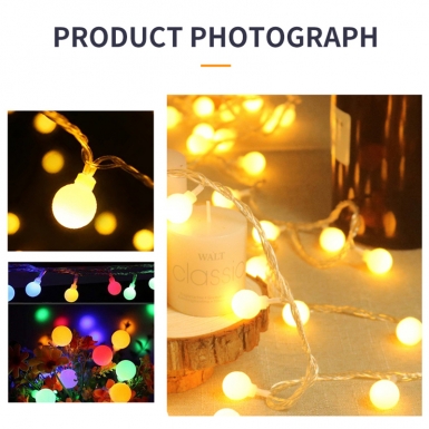 LED圣诞灯 - HCP164 暖白光珍珠灯串